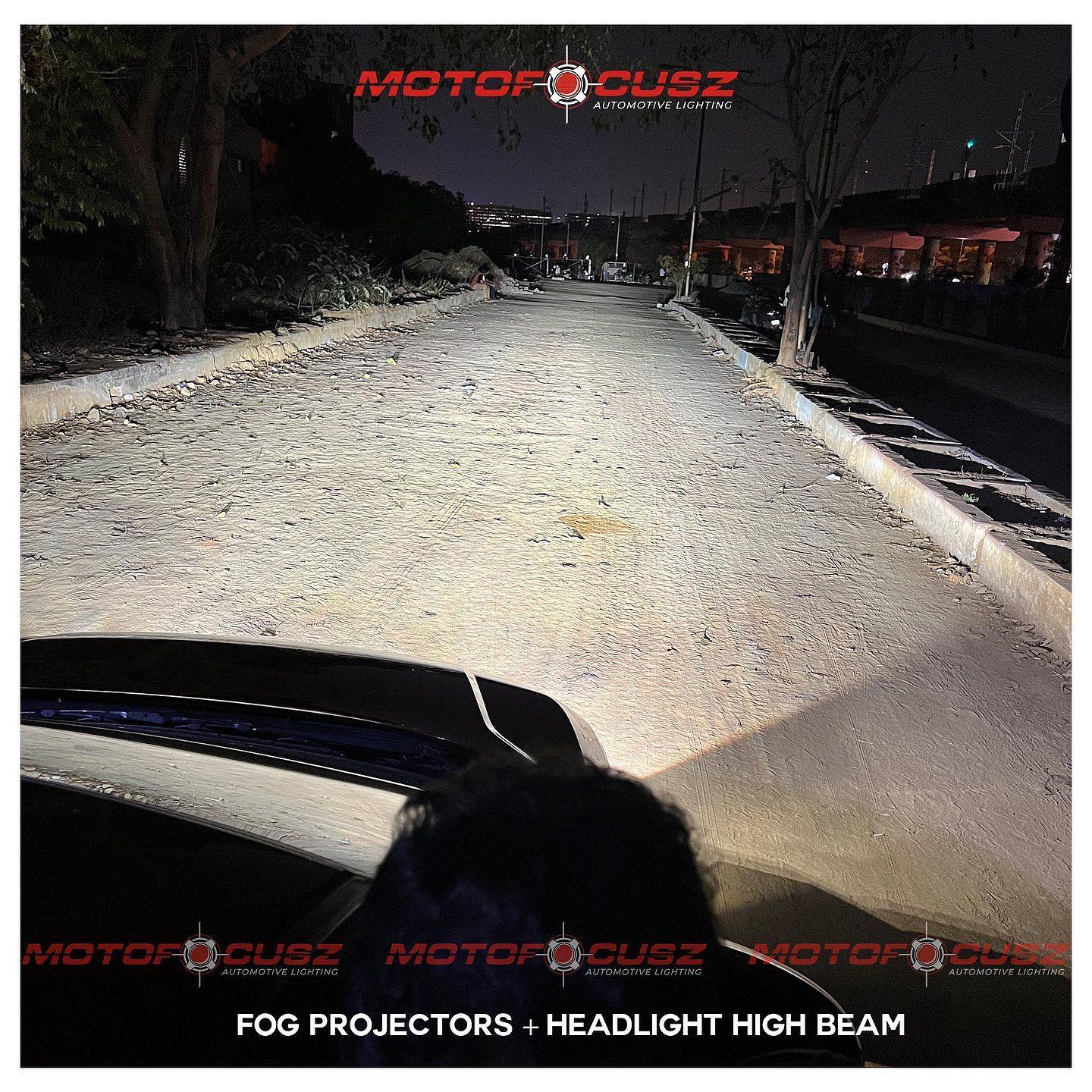 Honda city in for 3â€� Bi-xenon fog projectors upgrade from Motofocusz Best Headlight customisation in Chennai