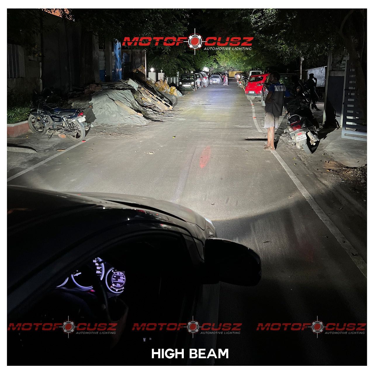 Honda city gets Projectors upgrade from Motofocusz Best Headlight customisation in Chennai