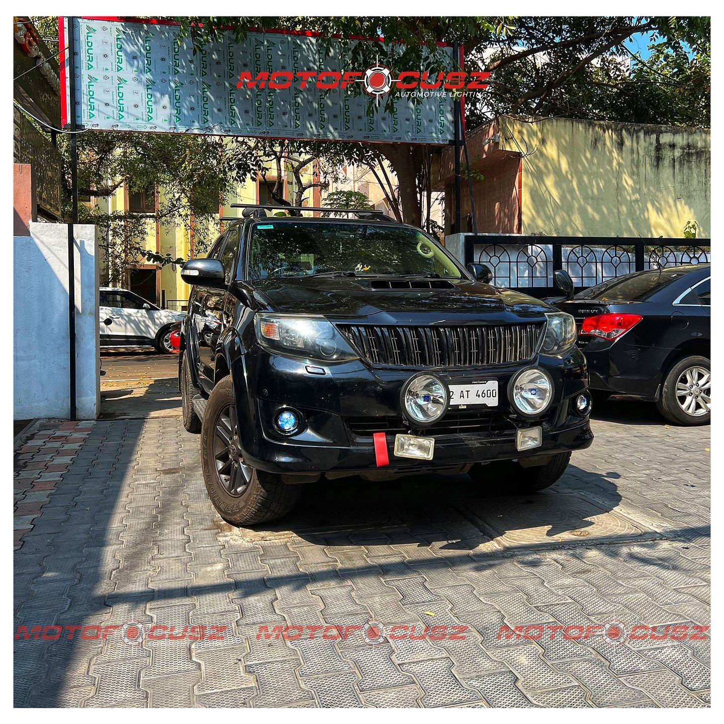 TOYOTA FORTUNER GETS BI-XENON FOG PROJECTORS FOR EXTRA VISIBILITY​ from Motofocusz Best Headlight customisation in Chennai
